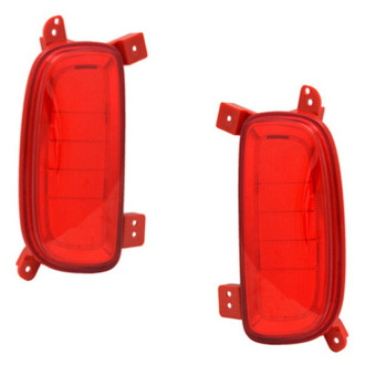 Replace® - Rear Driver and Passenger Side Bumper Reflector Set (CAPA Certified)