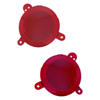 Replace® - Rear Driver and Passenger Side Bumper Reflector Set (CAPA Certified)
