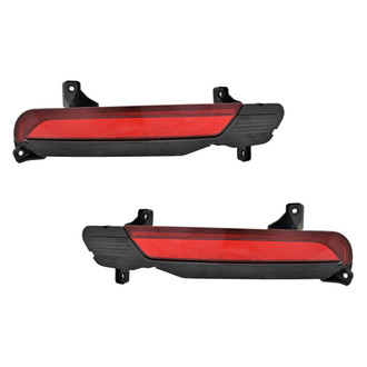 Replace® - Rear Driver and Passenger Side Bumper Reflector Set (CAPA Certified)