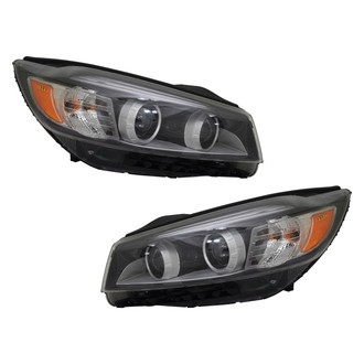 Replace® - Driver and Passenger Side Replacement Headlight Set (CAPA Certified)