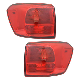 Replace® - Driver and Passenger Side Outer Replacement Tail Lights (CAPA Certified)