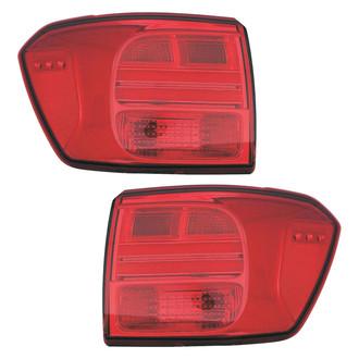 Replace® - Driver and Passenger Side Outer Replacement Tail Lights (CAPA Certified)