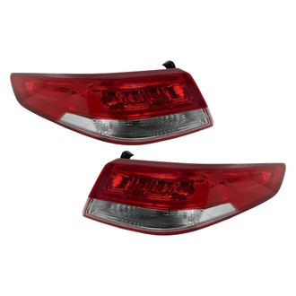 Replace® - Driver and Passenger Side Outer Replacement Tail Lights (CAPA Certified)