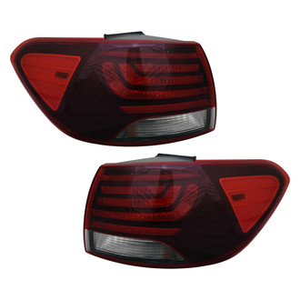 Replace® - Driver and Passenger Side Outer Replacement Tail Lights (Standard Line)