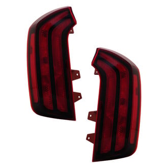 Replace® - Black Fiber Optic Tail Lights