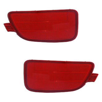 Replace® - Rear Driver and Passenger Side Bumper Reflector Set (Brand New OE)
