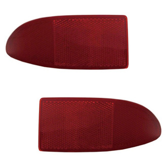 Replace® - Rear Driver and Passenger Side Bumper Reflector Set (CAPA Certified)