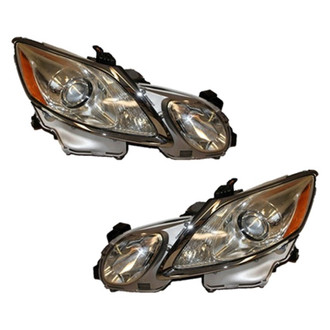 Replace® - Driver and Passenger Side Replacement Headlight Set Lens and Housing (CAPA Certified)