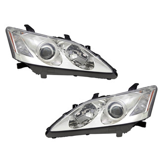 Replace® - Driver and Passenger Side Replacement Headlight Set Lens and Housing (CAPA Certified)