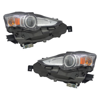 Replace® - Driver and Passenger Side Replacement Headlight Set (CAPA Certified)