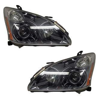 Replace® - Remanufactured OE Driver and Passenger Side Replacement Headlight Set Lens and Housing