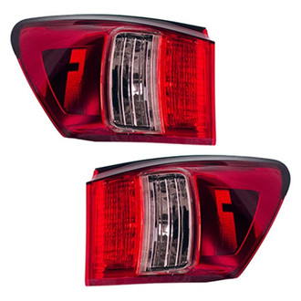 Replace® - Driver and Passenger Side Outer Replacement Tail Lights (CAPA Certified)