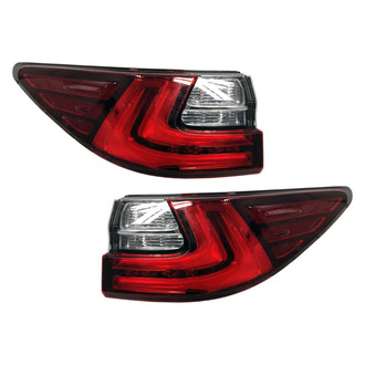 Replace® - Black LED Tail Lights