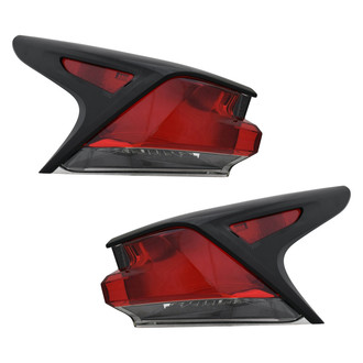 Replace® - Driver and Passenger Side Outer Replacement Tail Lights (CAPA Certified)