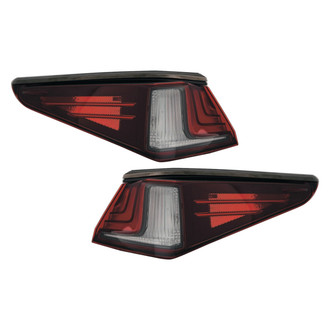 Replace® - Driver and Passenger Side Outer Replacement Tail Lights (CAPA Certified)