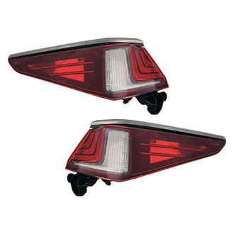 Replace® - Driver and Passenger Side Outer Replacement Tail Lights (CAPA Certified)