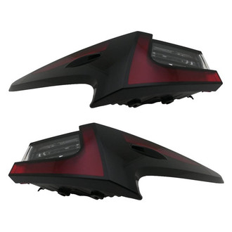 Replace® - Black LED Tail Lights
