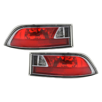 Replace® - Driver and Passenger Side Inner Replacement Backup Light Lens and Housings (Standard Line)
