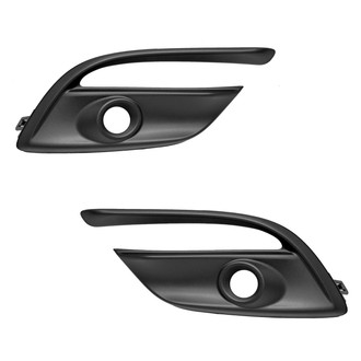 Replace® - Front Driver and Passenger Side Fog Light Bezel Set (Standard Line)