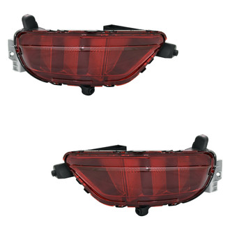 Replace® - Rear Driver and Passenger Side Bumper Reflector Set (CAPA Certified)