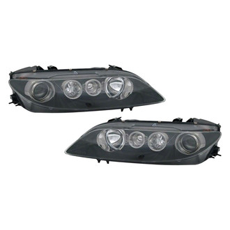 Replace® - Driver and Passenger Side Replacement Headlight Set Lens and Housing (CAPA Certified)