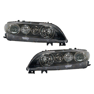 Replace® - Driver and Passenger Side Replacement Headlight Set Lens and Housing (Standard Line)