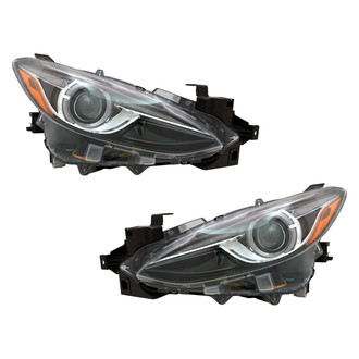 Replace® - Brand New OE Driver and Passenger Side Replacement Headlight Set Lens and Housing