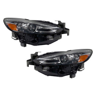 Replace® - Driver and Passenger Side Replacement Headlight Set (Standard Line)