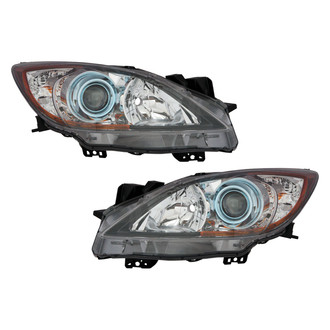 Replace® - Driver and Passenger Side Replacement Headlight Set Lens and Housing (CAPA Certified)