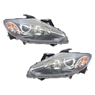 Replace® - Driver and Passenger Side Replacement Headlight Set Lens and Housing (CAPA Certified)