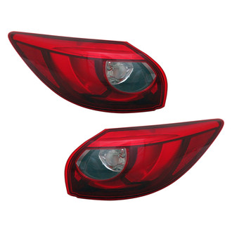 Replace® - Driver and Passenger Side Outer Replacement Tail Lights (CAPA Certified)