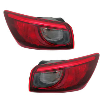 Replace® - Black Factory Tail Lights