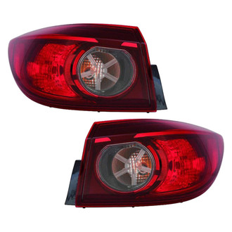 Replace® - Driver and Passenger Side Outer Replacement Tail Lights (CAPA Certified)