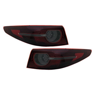 Replace® - Driver and Passenger Side Outer Replacement Tail Lights (Standard Line)
