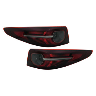 Replace® - Driver and Passenger Side Outer Replacement Tail Lights (Standard Line)