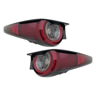 Replace® - Black LED Tail Lights