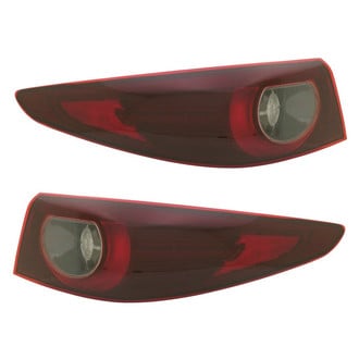 Replace® - Black LED Tail Lights