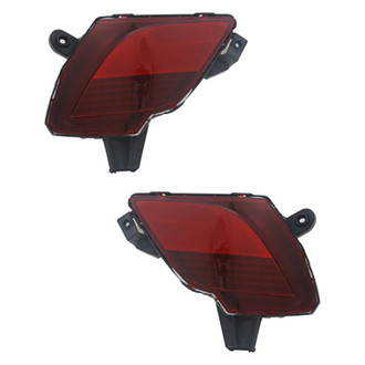 Replace® - Rear Driver and Passenger Side Bumper Reflector Set (CAPA Certified)