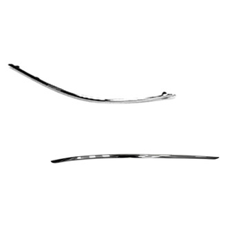 Replace® - Front Driver and Passenger Side Bumper Cover Molding Set (Standard Line)