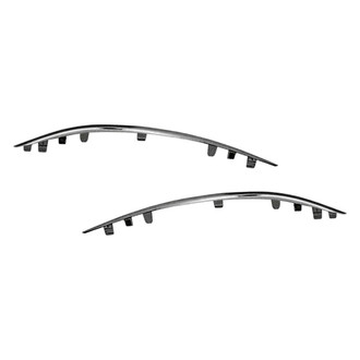 Replace® - Front Lower Outer Driver and Passenger Side Bumper Cover Molding Set (Standard Line)