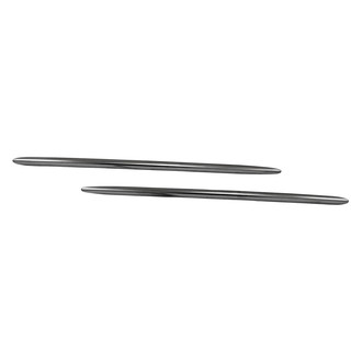 Replace® - Front Upper Driver and Passenger Side Bumper Cover Grille Molding Set (Standard Line)
