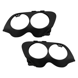 Replace® - Rear Driver and Passenger Side Bumper Exhaust Pipe Hole Trim Set (Standard Line)