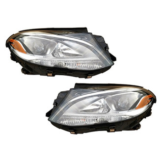 Replace® - Driver and Passenger Side Replacement Headlight Set Lens and Housing (CAPA Certified)
