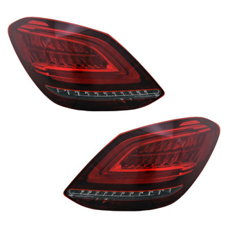 Replace® - Black Fiber Optic Tail Lights