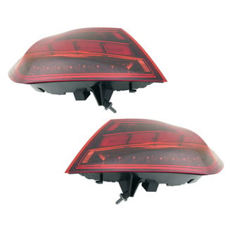 Replace® - Black LED Tail Lights