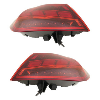 Replace® - Driver and Passenger Side Outer Replacement Tail Lights (CAPA Certified)