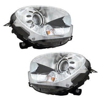 Replace® - Driver and Passenger Side Replacement Headlight Set Lens and Housing (Standard Line)