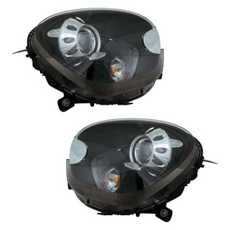 Replace® - Driver and Passenger Side Replacement Headlight Set Lens and Housing (Standard Line)
