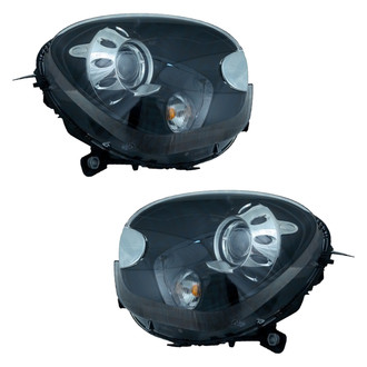 Replace® - Driver and Passenger Side Replacement Headlight Set Lens and Housing (Standard Line)