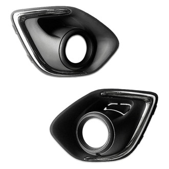 Replace® - Front Driver and Passenger Side Fog Light Bezel Set (Standard Line)